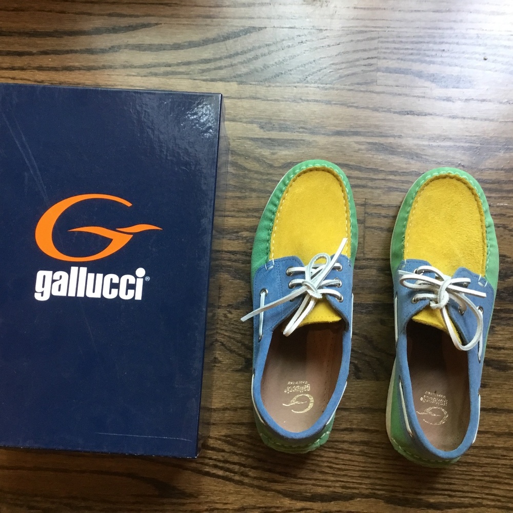 Gallucci suede top siders